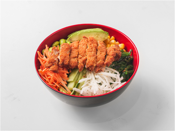 Poké bowl crispy chicken