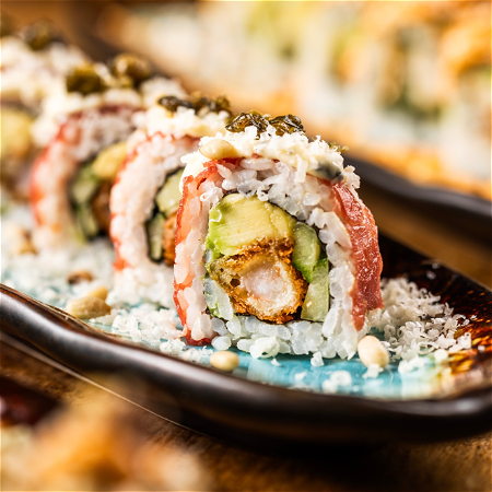Carpaccio Classico & Gamba Roll 
